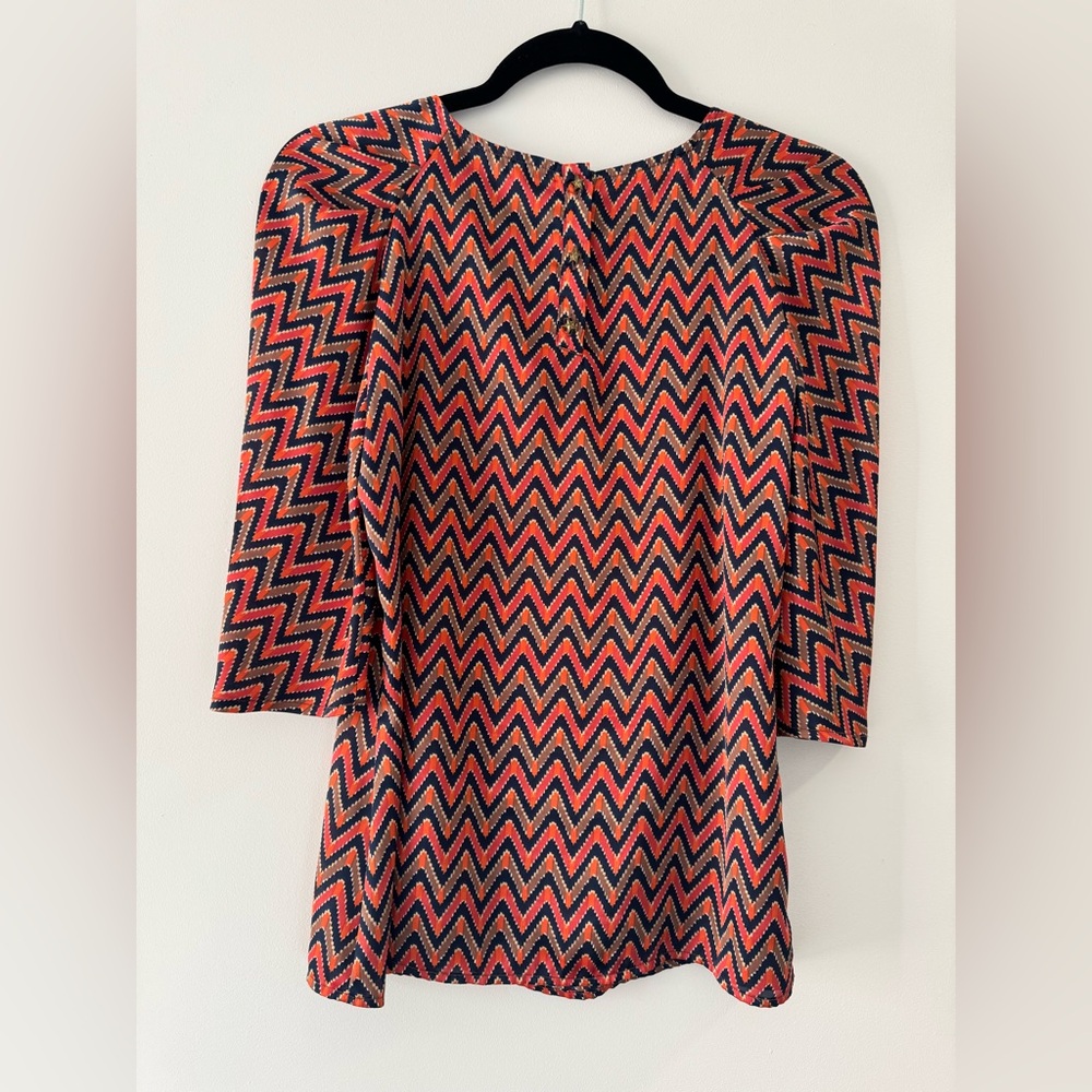 Zara Chevron Patterned Top - image 2